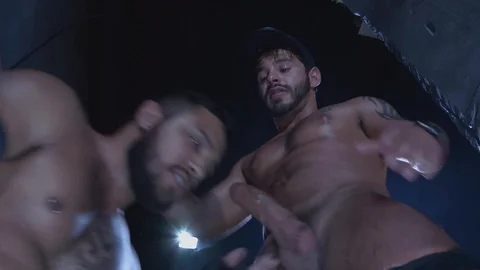 RagingStallion: Ryan Cruz amongst Rafael Lords first time interracial anal