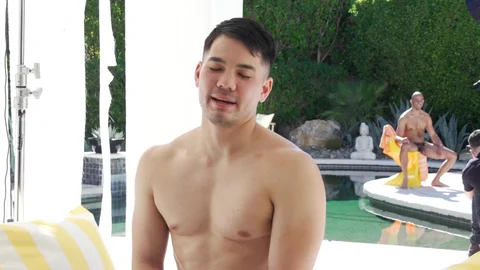 Falcon Studios - Hard ramming together with asian Colton Reece and Zario Travezz