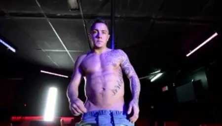 Reality Dudes: Shaved and tattooed POV sexy dancing in the club solo