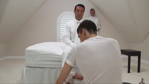 Missionary Boys: Horny Elder Oaks instruction disciplined