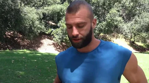 Str8Chaser.com: Donnie Argento escorted by Paul Wagner sneaky yoga