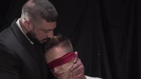 MissionaryBoys.com: Dirty Bishop Napoli and perfect Elder Bar first time blindfolded