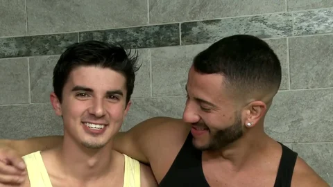 Extra Big Dicks: Gay Mike together with Mario Costa bends to get fucked after interview