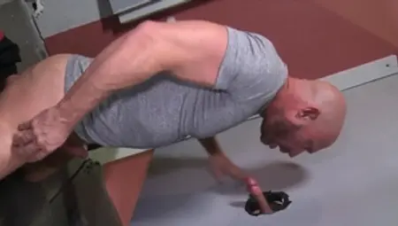 PrideStudios.com: Hairy caucasian gay Sean Harding together with muscle Rencher Spence bareback cum on face