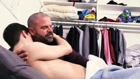 Family Dick: Big, Beefy Daddy Takes His Small Twink Stepson
