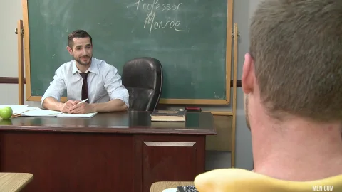 Big Dicks at School: European David Roy with Dean Monroe fucked anal