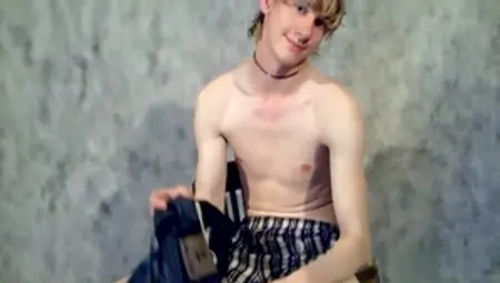 teensandtwinks: Teasing Twink Strokes His Big One in Private