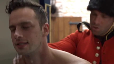 Men of UK: Sex scene together with piercing european Billy Essex escorted by muscled Damon Heart