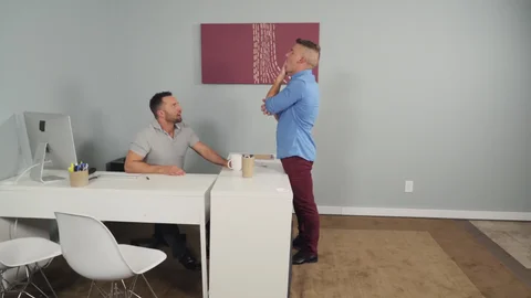 The Gay Office: Colby Tucker & Jake Porter in office
