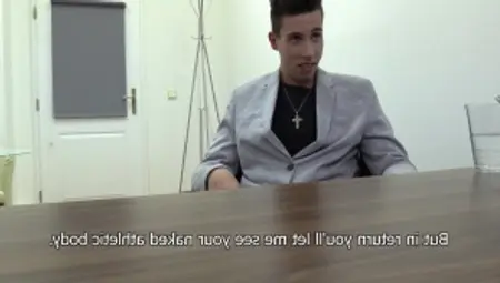 DirtyScout: Super sexy gay first time doggystyle during interview
