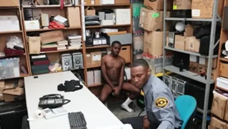 YoungPerps: Ethan Thompson plowed by young exhibitionist Dameon Taylor in the backroom