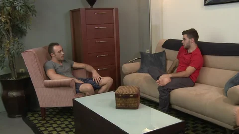 Str8 To Gay - Cock sucking with hairy Kirk Cummings Josh Long